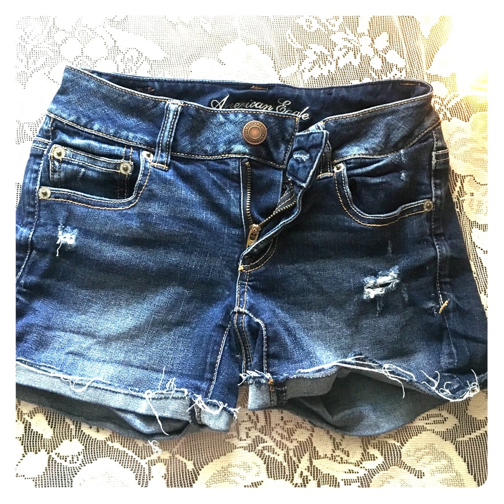 Cutoff-style shorts
