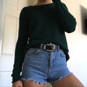 Forest green sweater