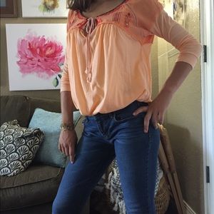 Free People Boho Top Extra Small