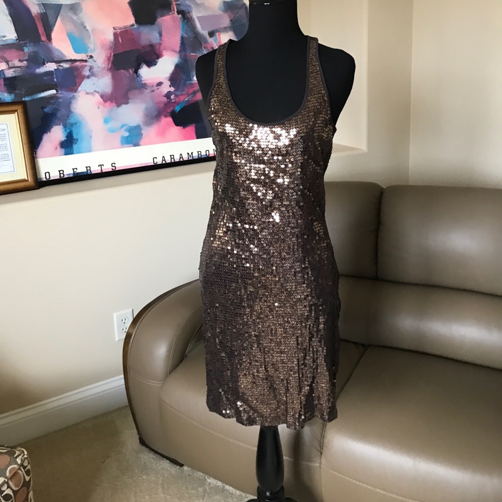 Sequined evening dress