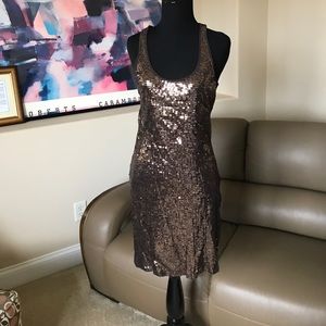 Sequined evening dress