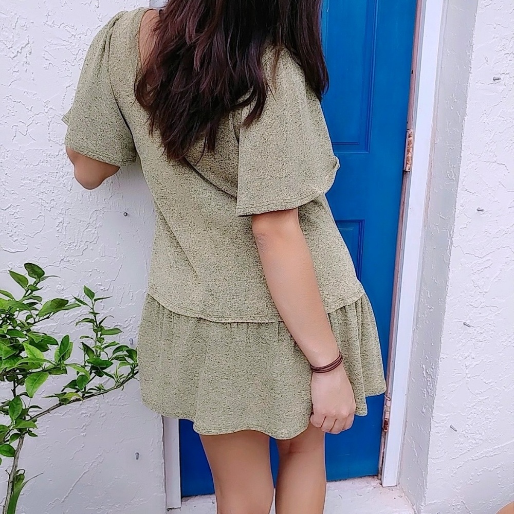 Bell sleeve tunic cardigan knit sweater - Picture 4 of 5