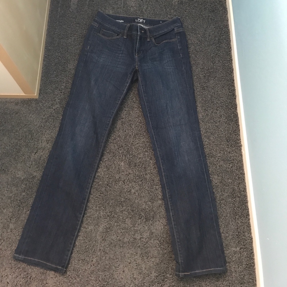 Loft modern straight size 0 jeans