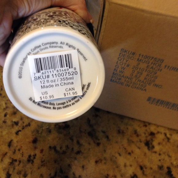 NWT Starbucks Jonathan Adler red artist mug - Picture 3 of 4