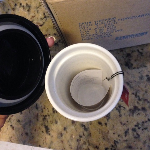 NWT Starbucks Jonathan Adler red artist mug - Picture 4 of 4