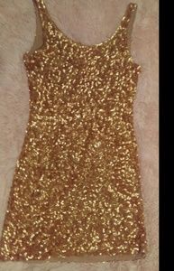 Gold dress