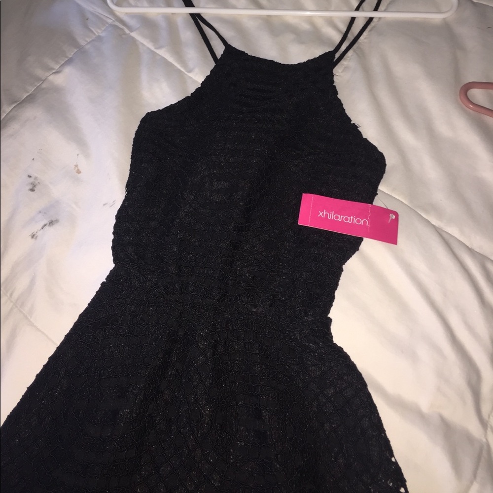 Black lace dress