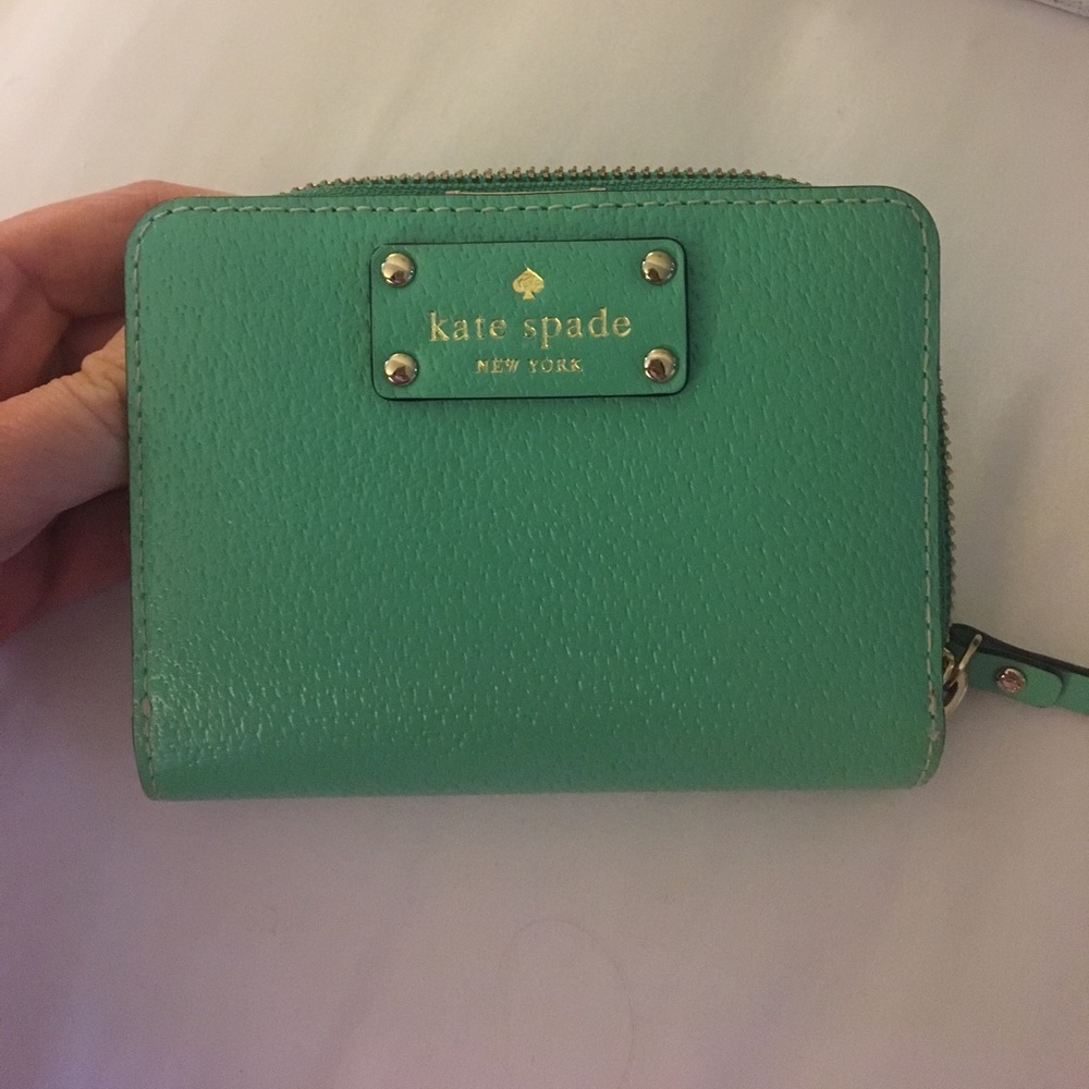 Green Kate Spade Wallet