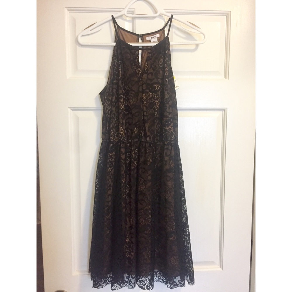 Bar iii black lace dress
