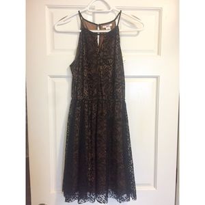 Bar iii black lace dress