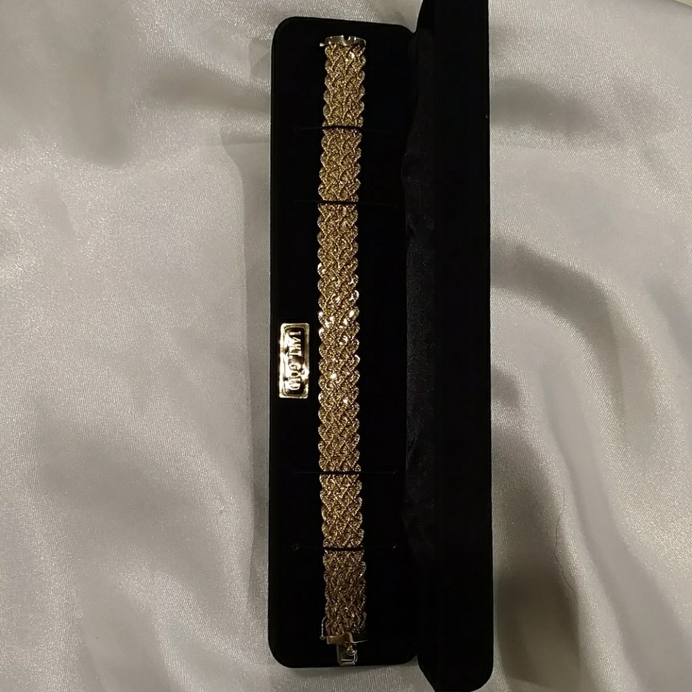 🛑SOLD!🛑 Solid 14k Yellow Gold Bracelet - Picture 1 of 8