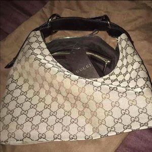 Gucci Monogram Horsebit Hobo Bag.PRICE NEGOTIABLE