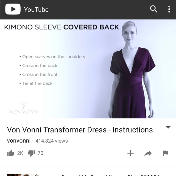 Donating 9/9/17Von Vonni Transformer Dress - Picture 4 of 4