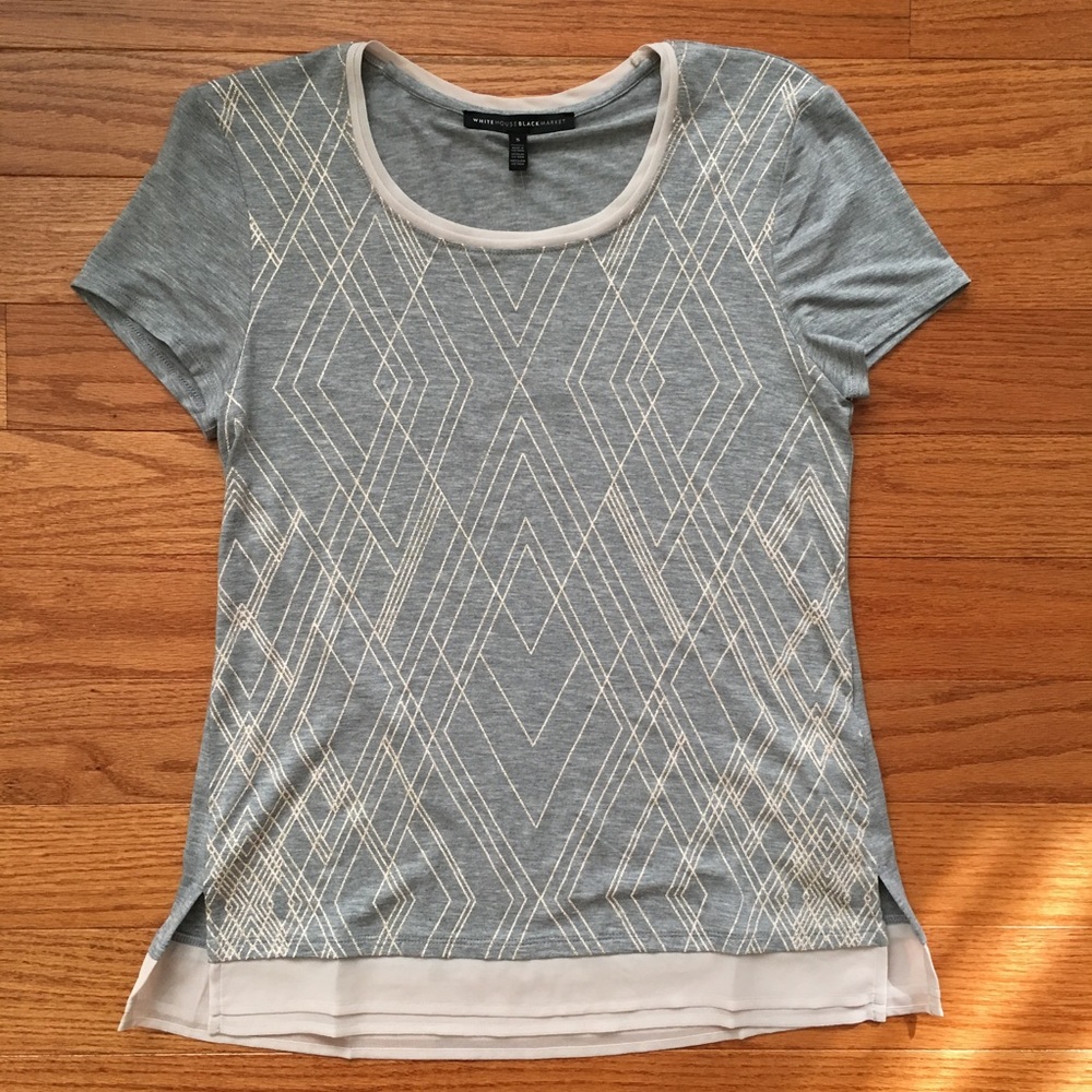 Sparkle Geo Print Tee White House Black Market
