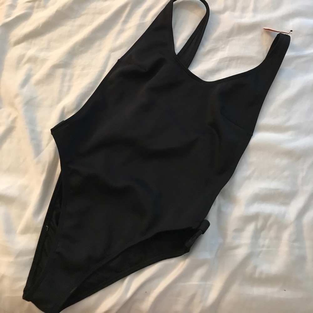 Victoria's Secret black swimsuit with open sides
