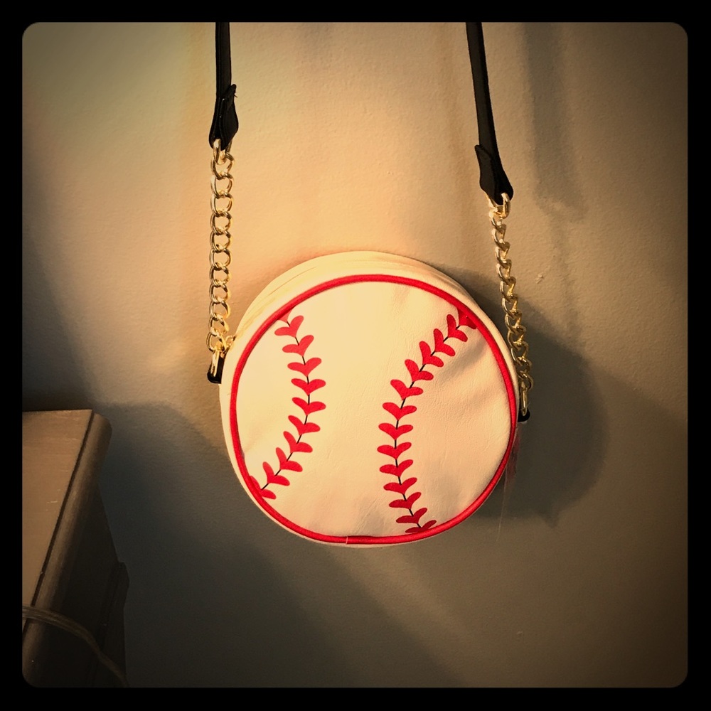 Betsey Johnson baseball purse