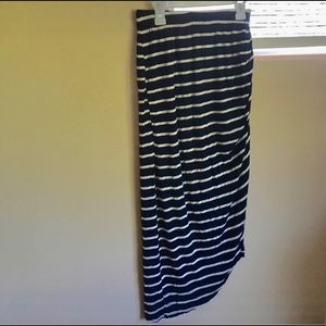 Long Striped Skirt