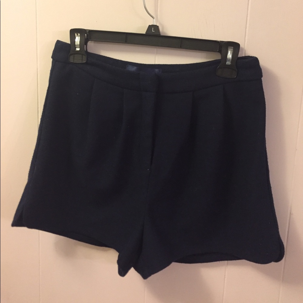 Navy high waisted shorts