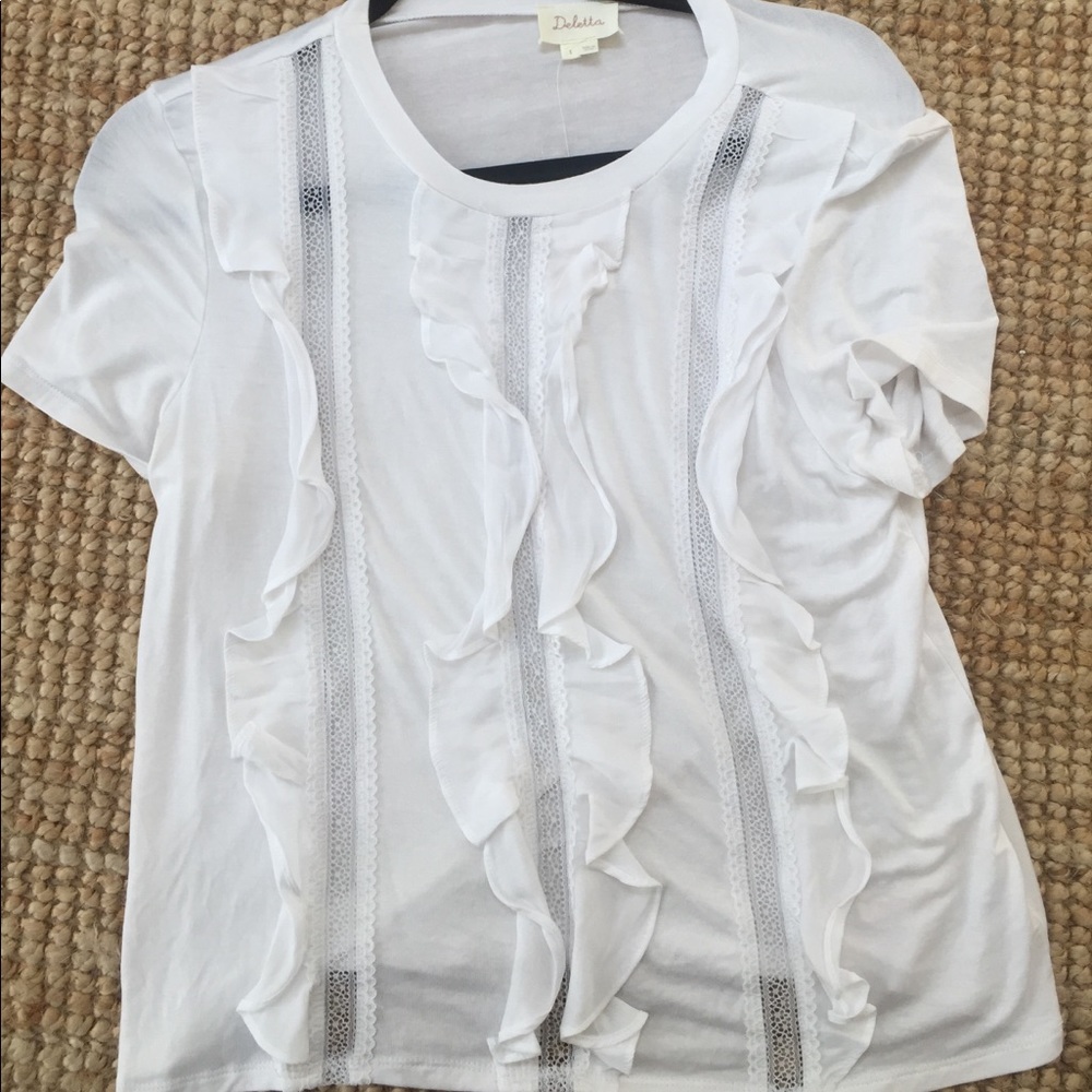 White lacy tshirt