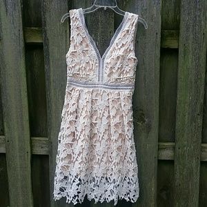 Romeo and Juliet couture lace  flare dress sz M