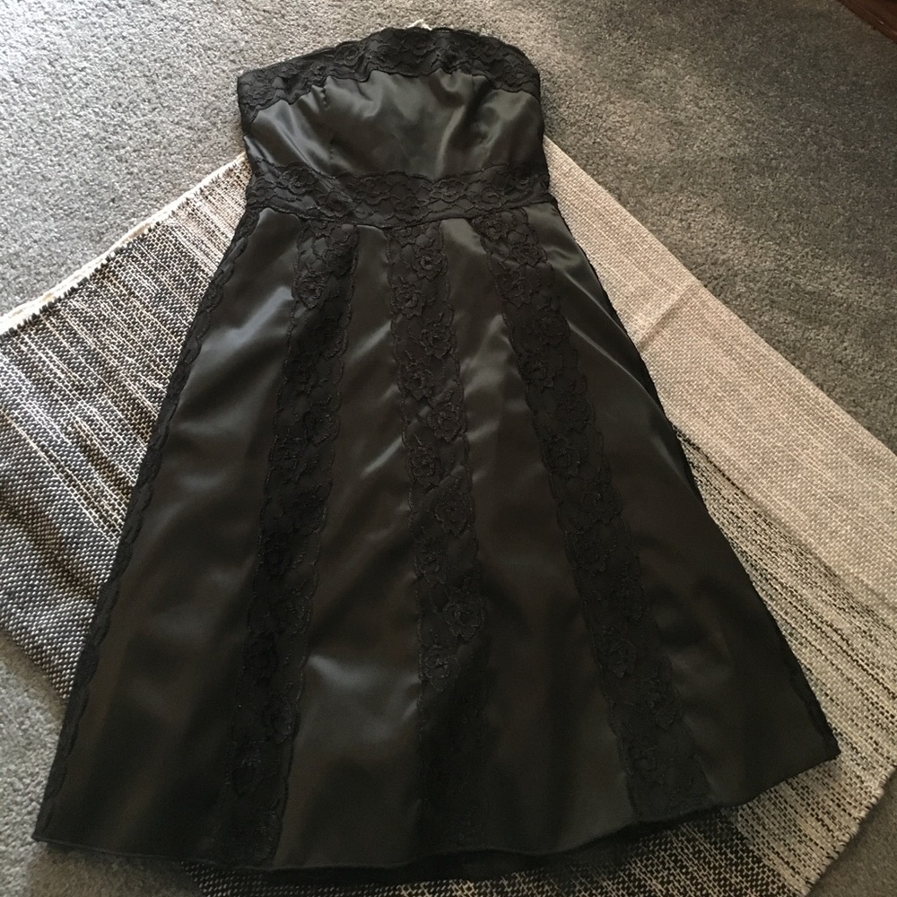 Black Strapless Dress