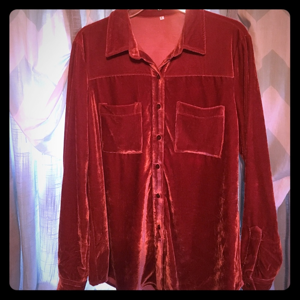 Vintage Velvet button up