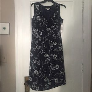 New Blue Pendleton 100% silk dress (with liner)