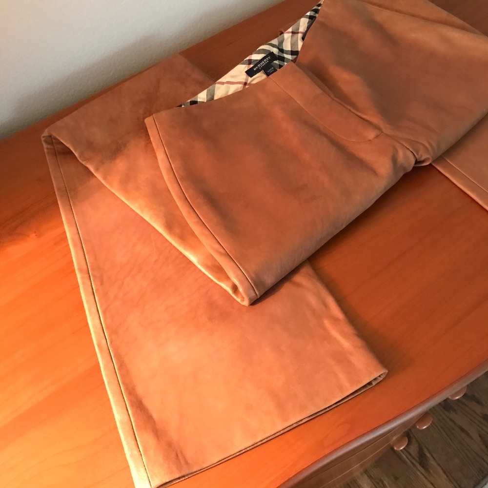 Burberry 100% Leather Pants