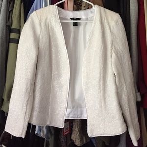 Glittery white blazer