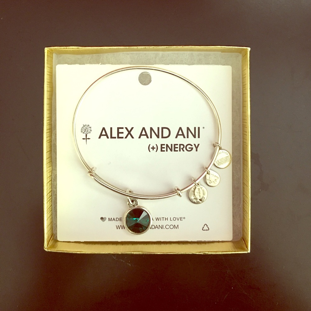 Emerald alex and ani bracelet