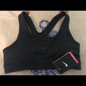 Black Nike sports bra.