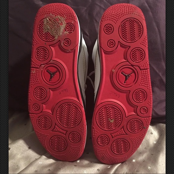 Jordan Flight Air Men Shoes Red White Black Sz 13 - Picture 5 of 8