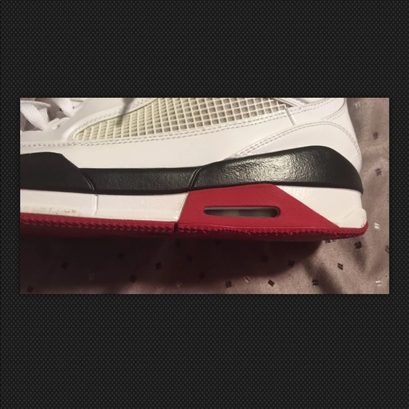 Jordan Flight Air Men Shoes Red White Black Sz 13 - Picture 7 of 8