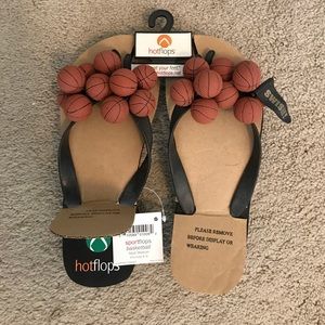 Basketball flip flop non-leather