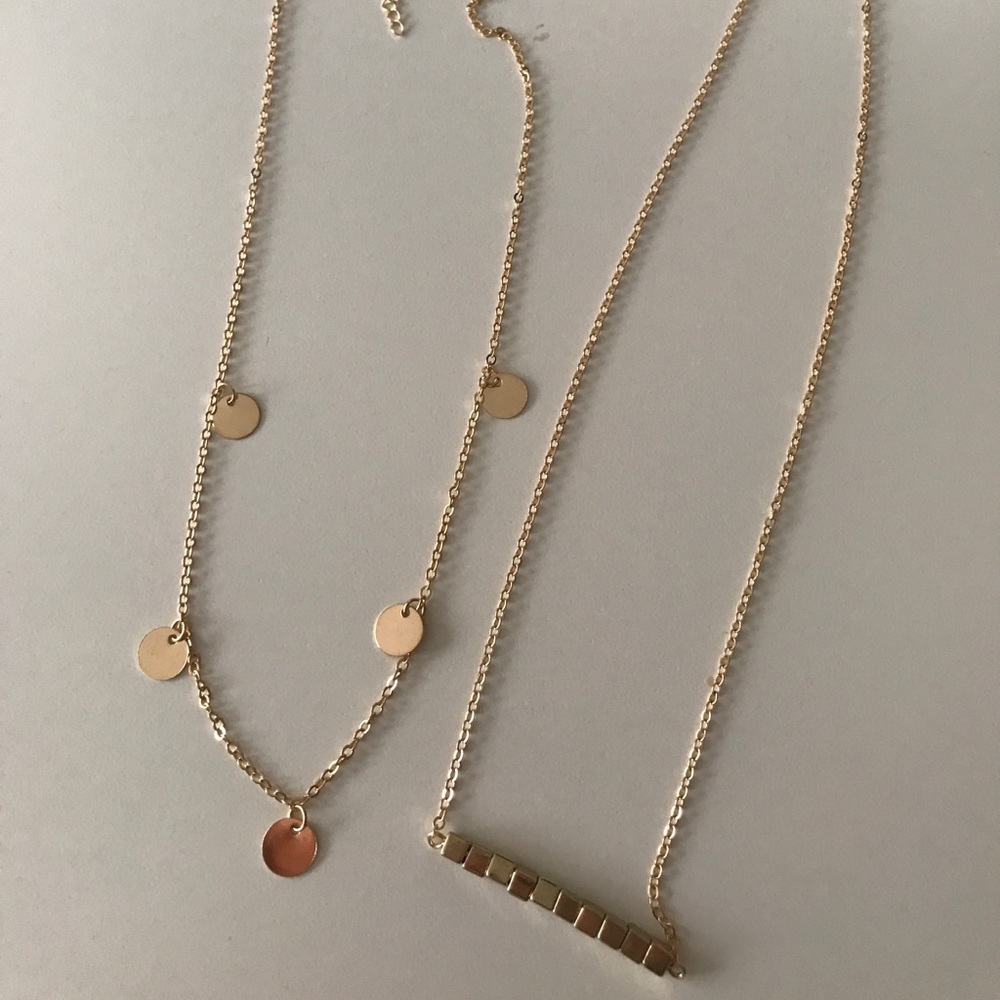 Two gold necklaces