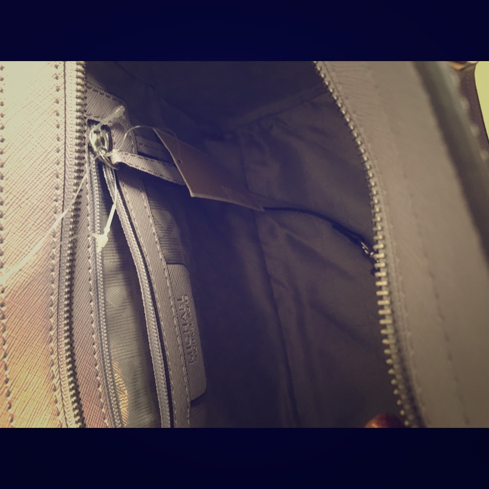 MK Selma Saffiano Leather Medium Satchel