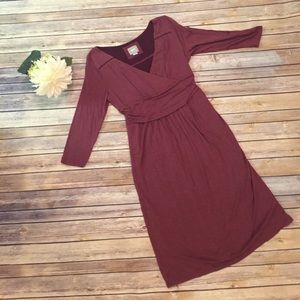 Anthropologie Maeve Maroon Dress Anthropologie Maeve Maroon Dress