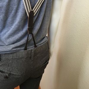 Fossil dress pants with suspenders