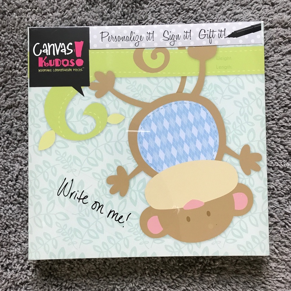 2 for $15 🌹 Personalized Canvas Baby Keepsake