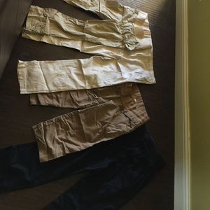 Bundle of four maternity pants