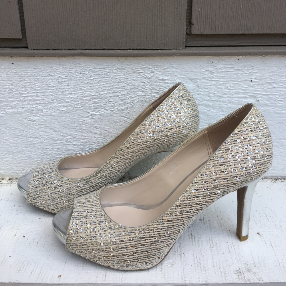 Audrey Brooke 3" Open-Toe Pump