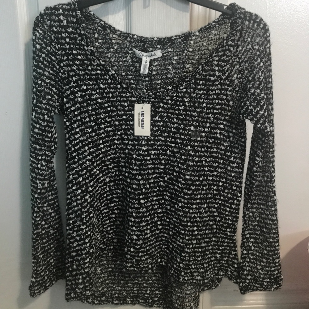 Black and white sweater
