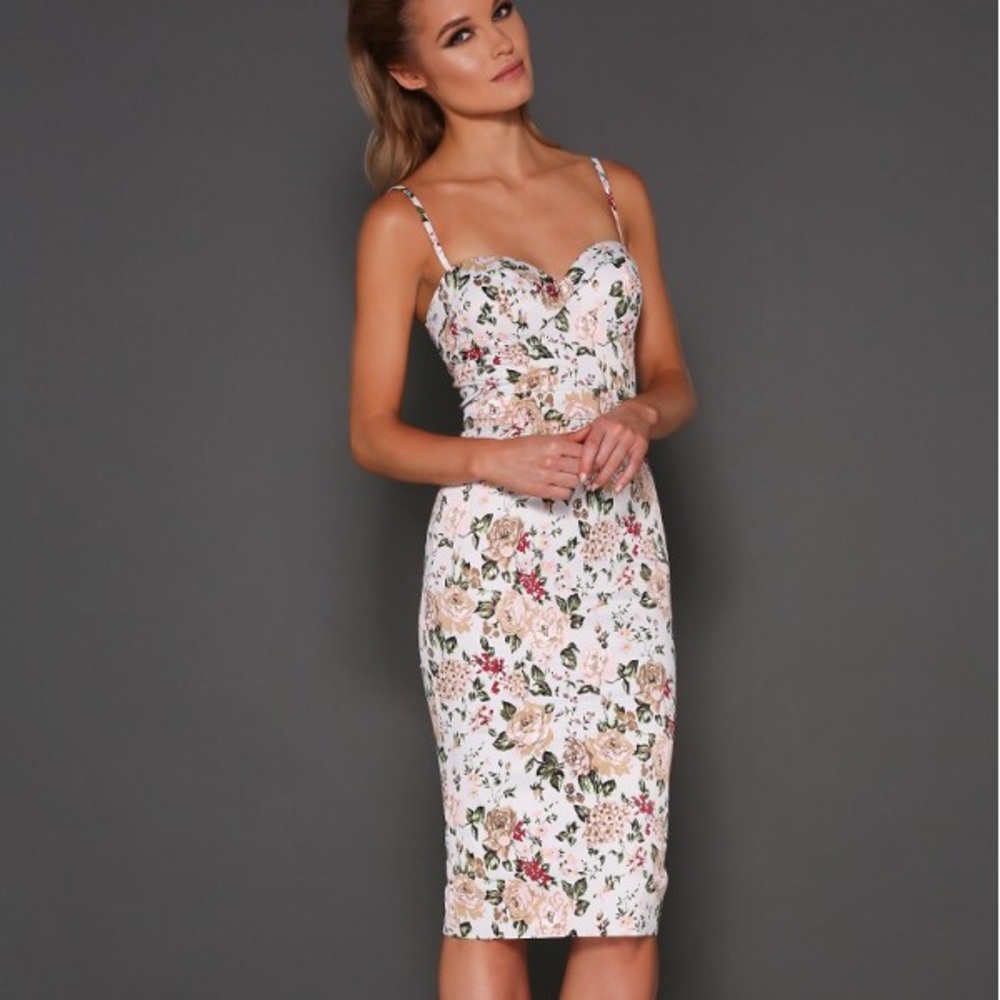 NWT Elle Zeitoune Lorna Floral Dress Size 2 US