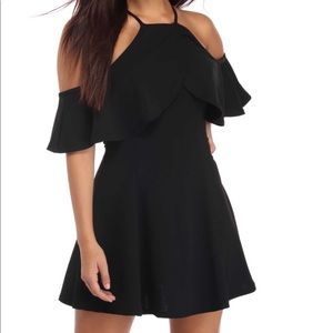Black Cold Shoulder Dress