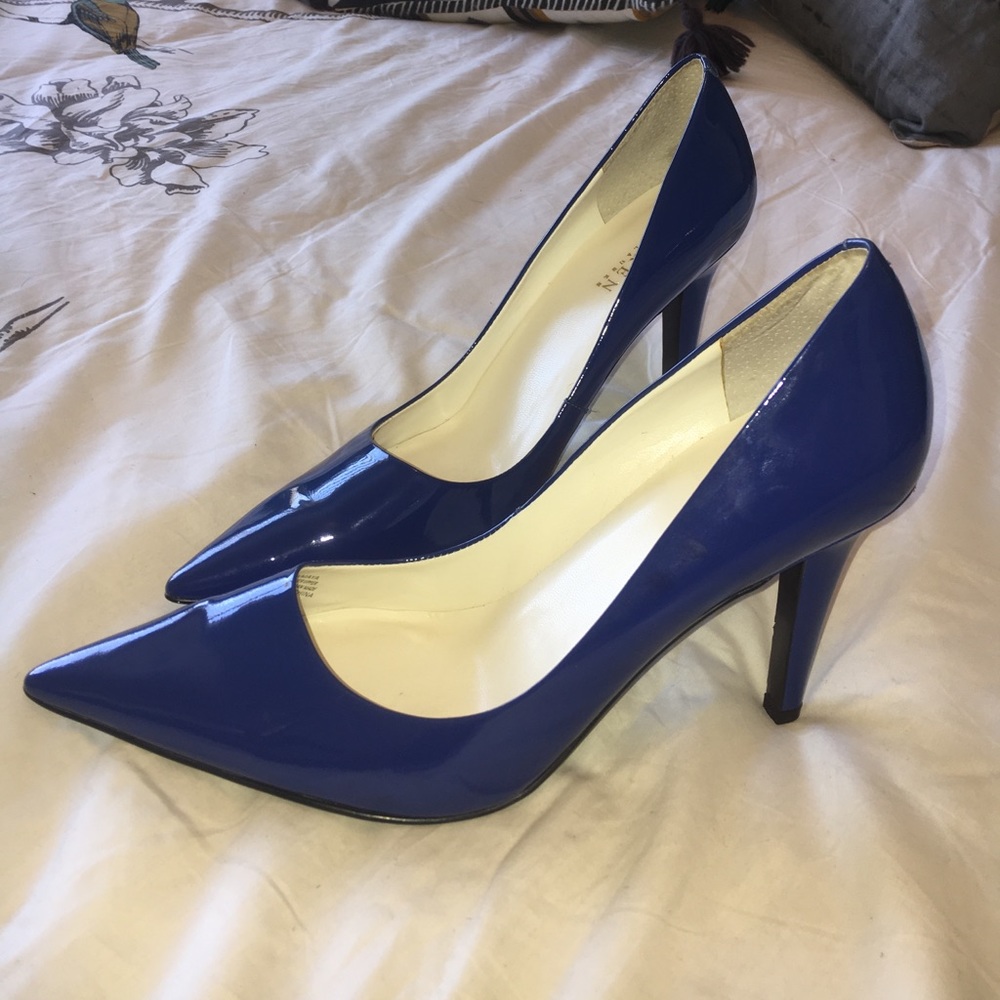 Never worn! Ralph Lauren Amaya blue pumps sz 10