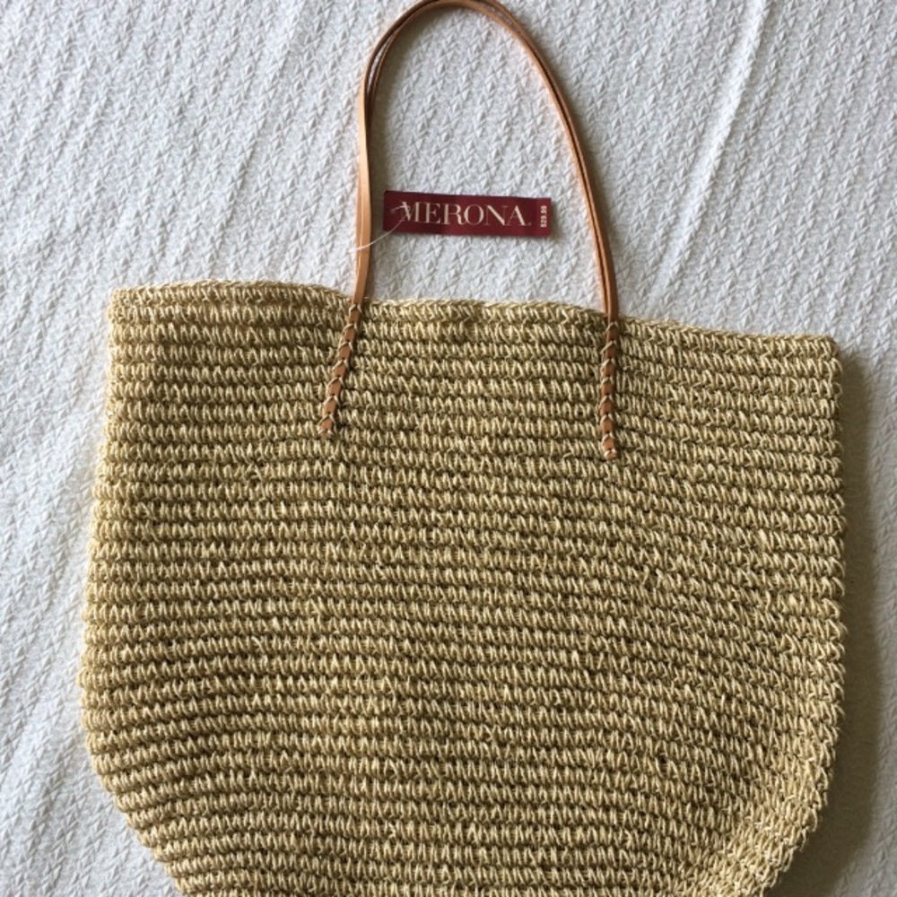 Tan Merona Beach Bag