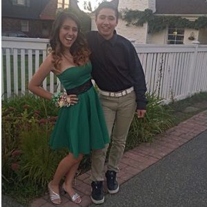 Green homecoming dress