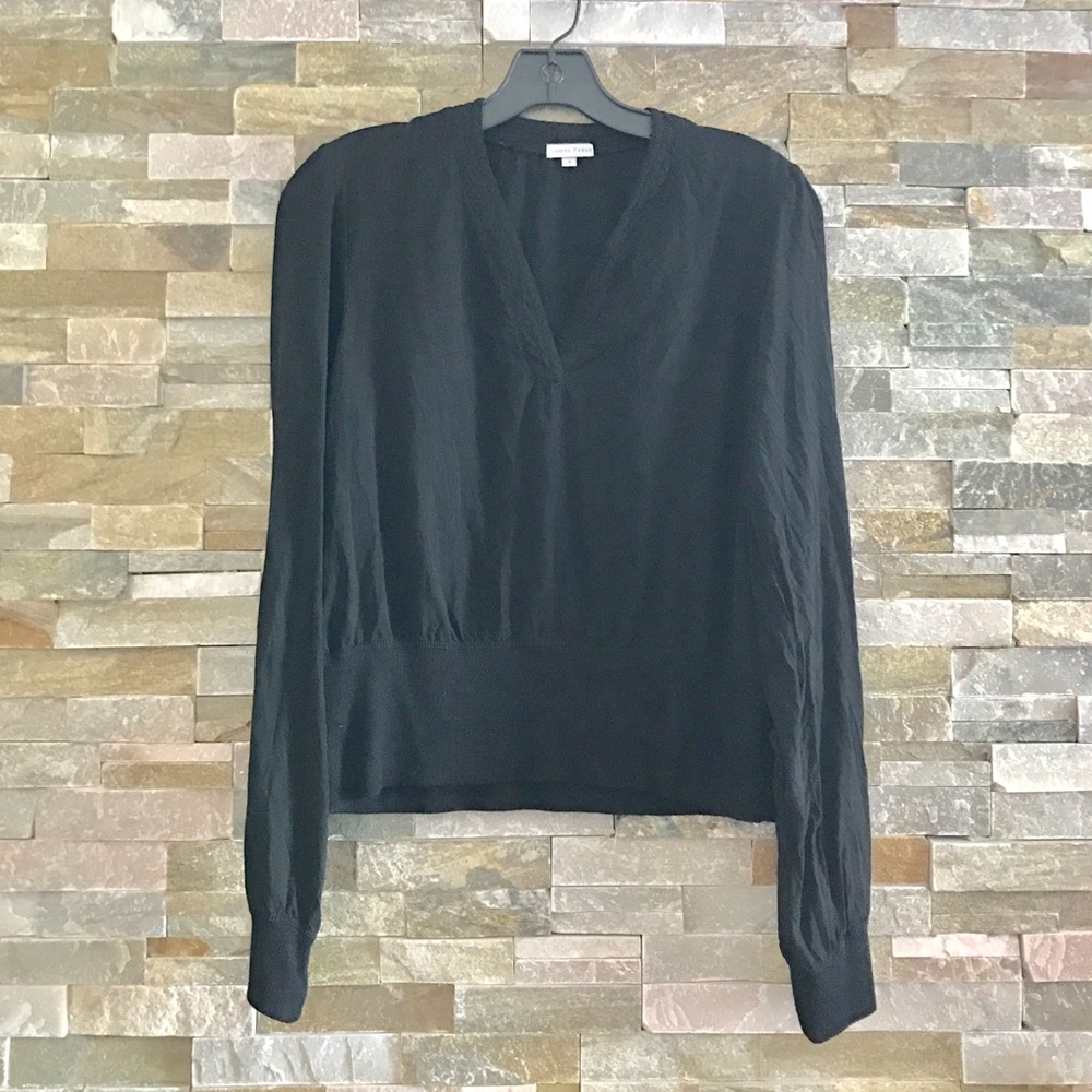 James Perse Rayon pullover w chunky waist band