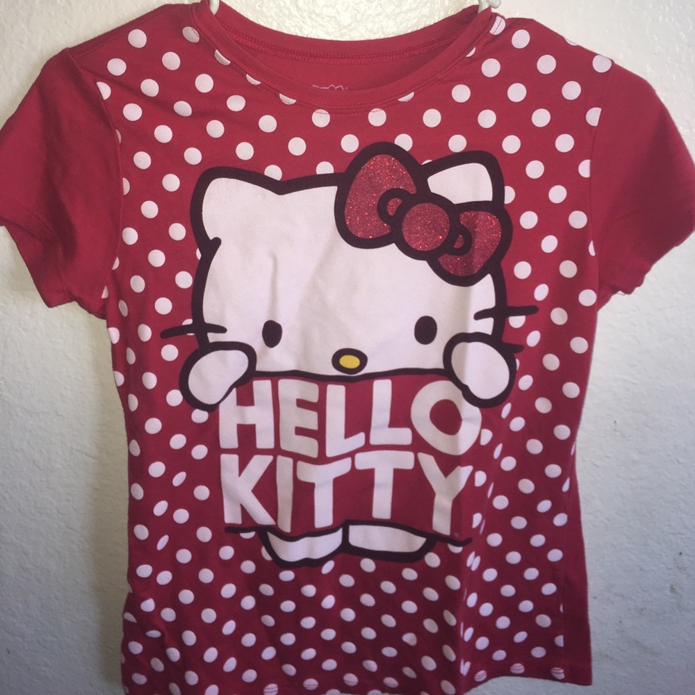red hello kitty shirt