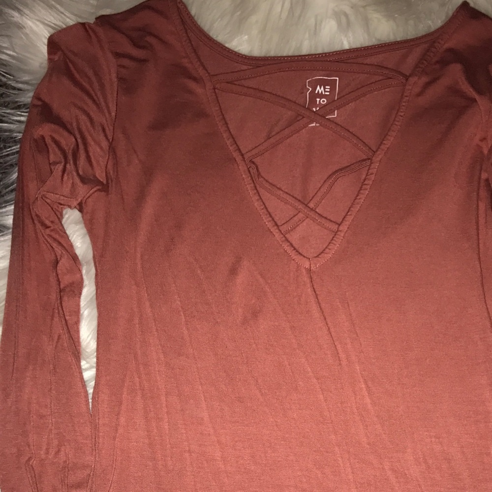 Pacsun long sleeve, open chest shirt